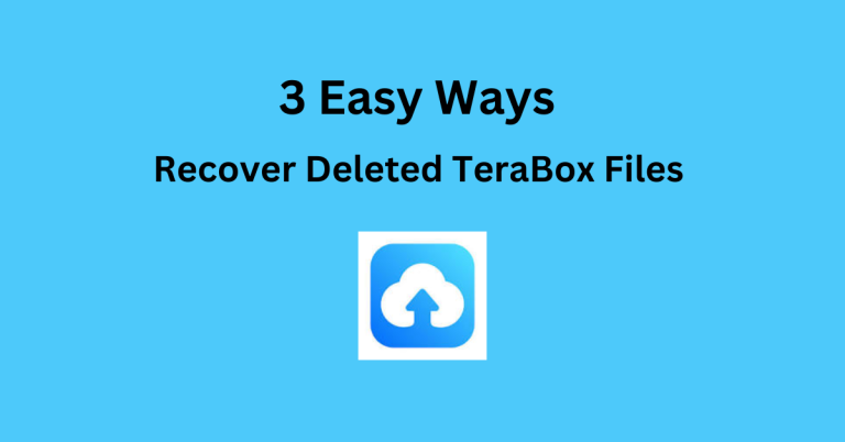 Easy Methods to Restore Deleted Files from TeraBox