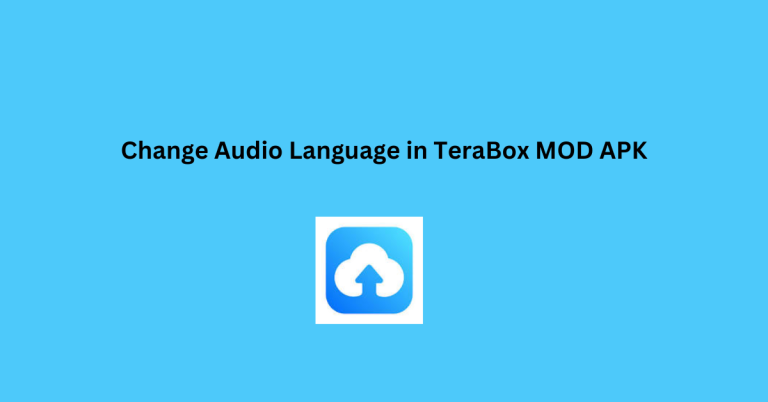 Change Audio Language in TeraBox MOD APK